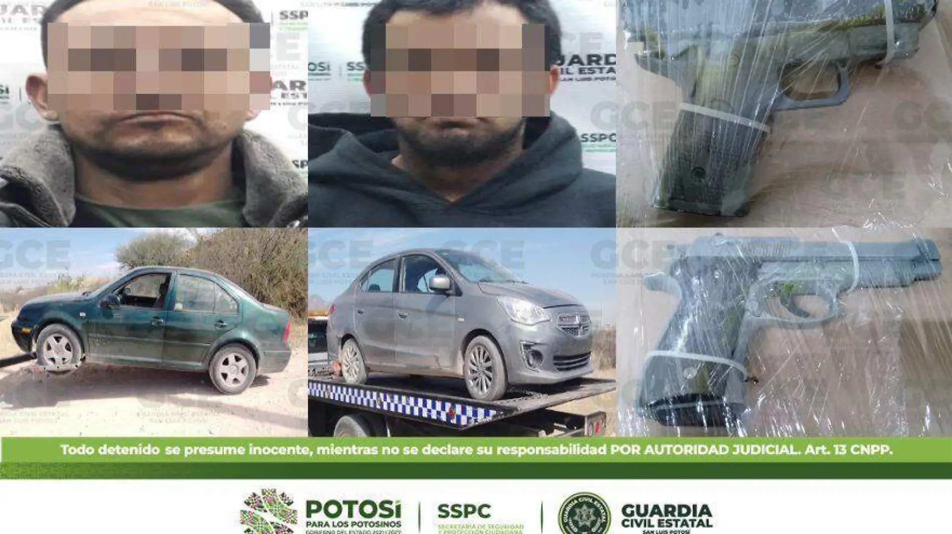 detenidos por robo con violencia